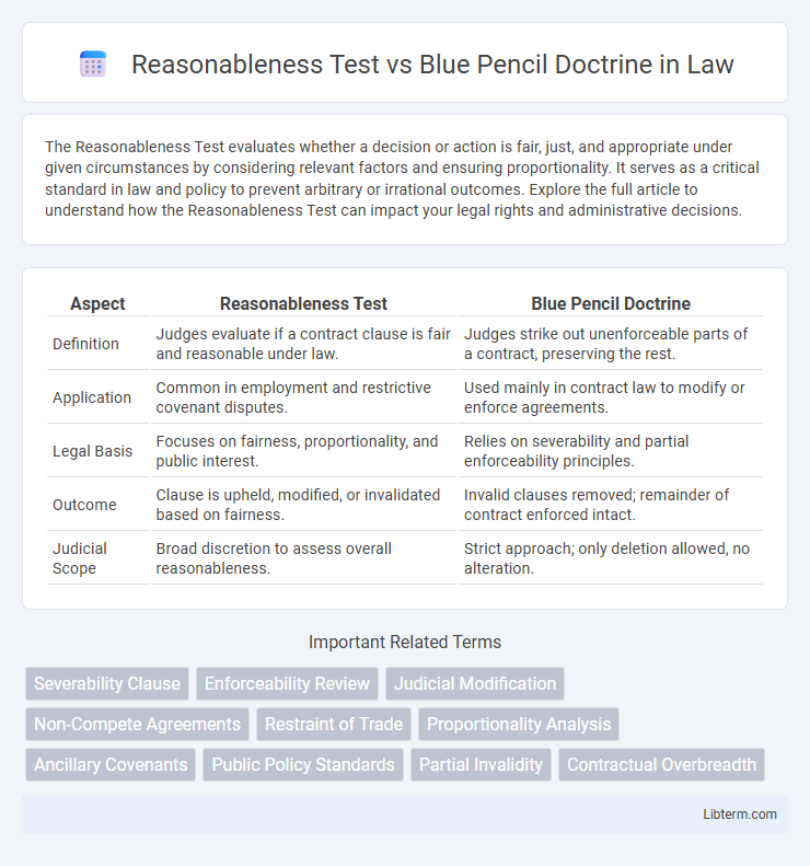 Blue Pencil Doctrine vs Reasonableness Test in Law - What is The Difference?