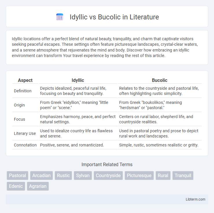 Bucolic vs Idyllic in Literature - What is The Difference?