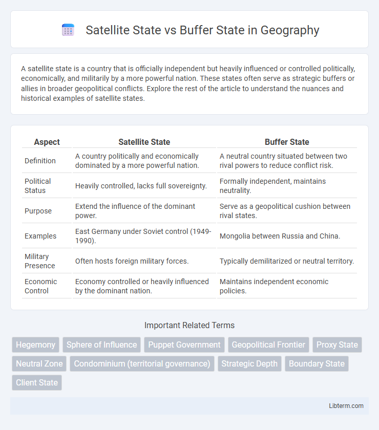 Buffer State vs Satellite State in Geography - What is The Difference?