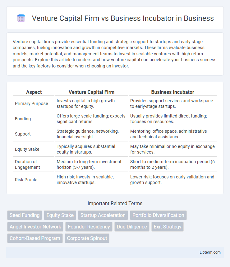 Business Incubator vs Venture Capital Firm in Business - What is The Difference?