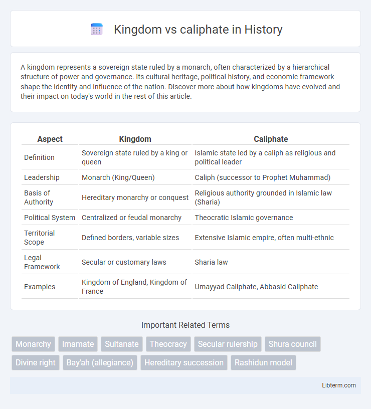 caliphate vs Kingdom in History - What is The Difference?