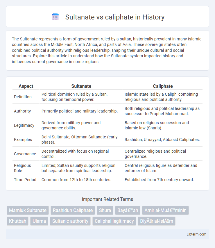 caliphate vs Sultanate in History - What is The Difference?