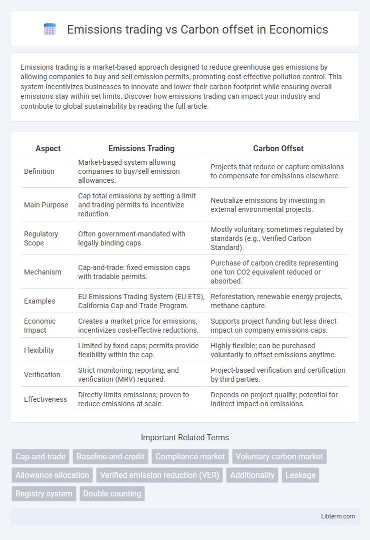 Carbon offset vs Emissions trading in Economics - What is The Difference?