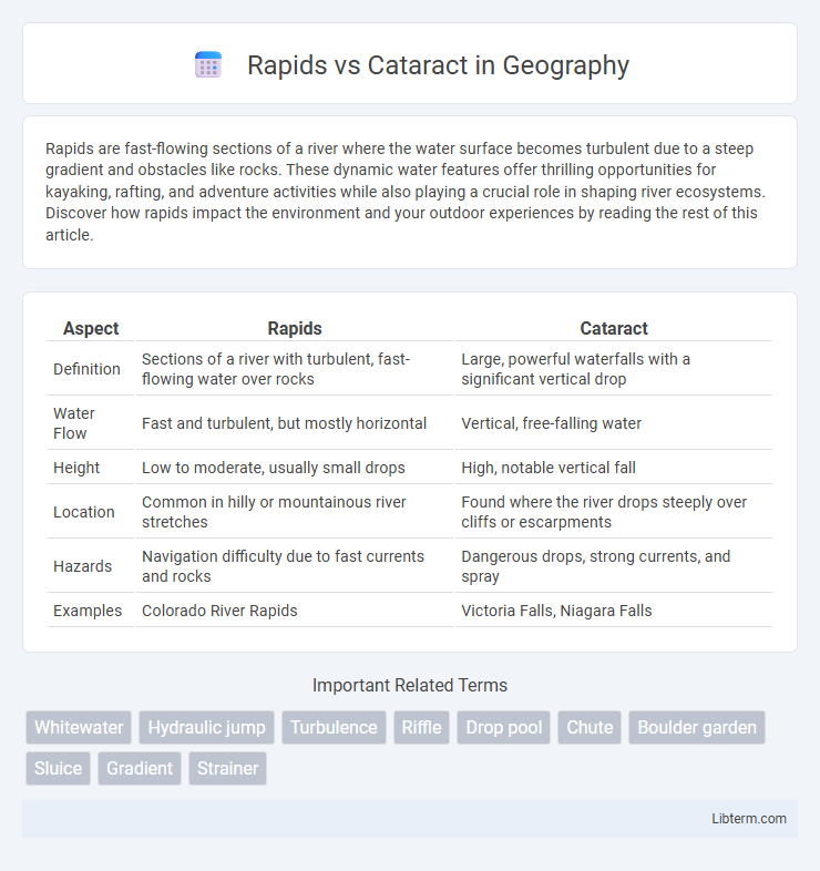 Cataract vs Rapids in Geography - What is The Difference?