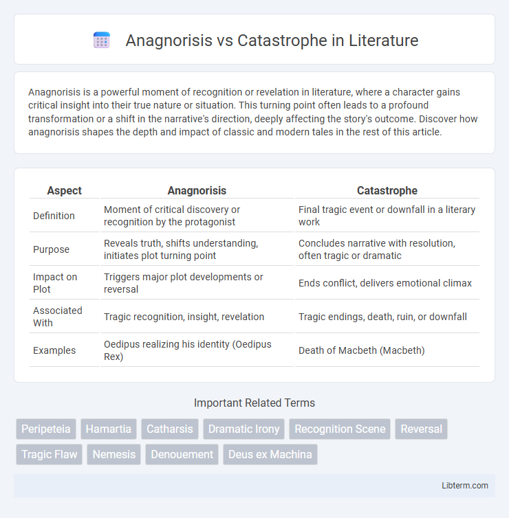 Catastrophe vs Anagnorisis in Literature - What is The Difference?