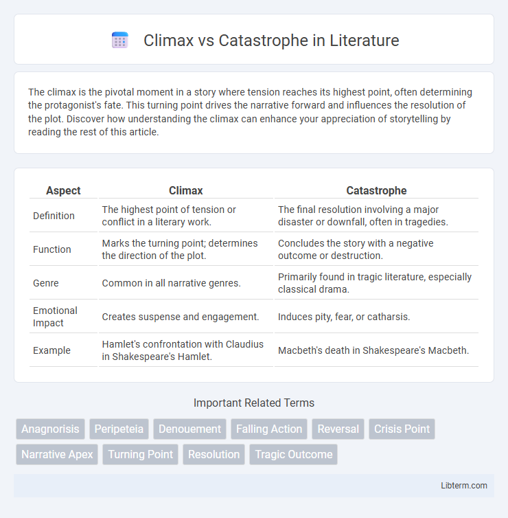 Catastrophe vs Climax in Literature - What is The Difference?