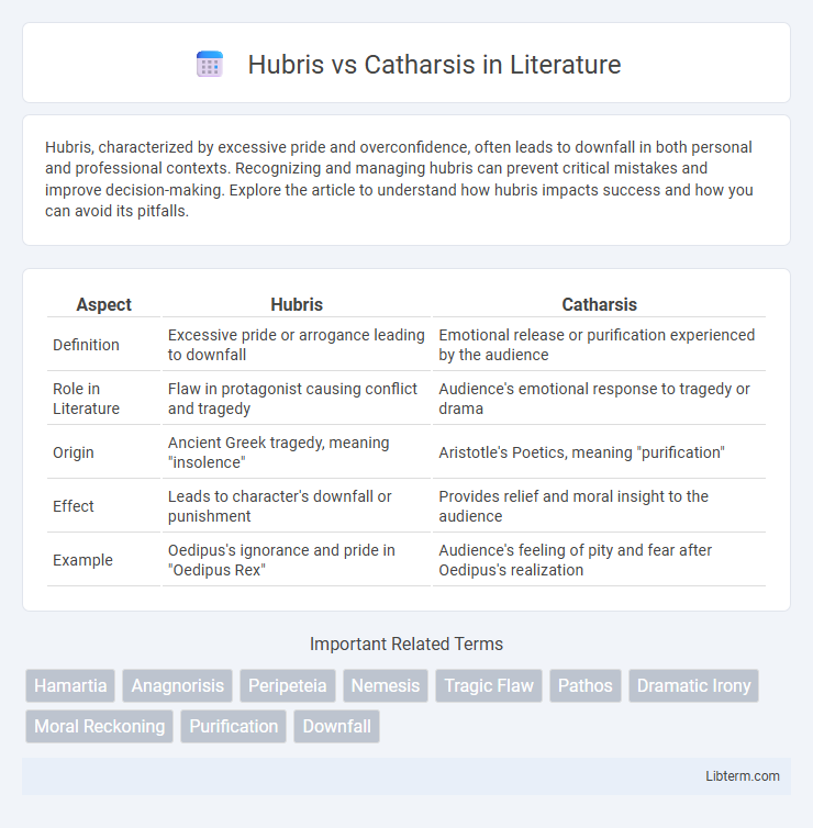 Catharsis vs Hubris in Literature - What is The Difference?