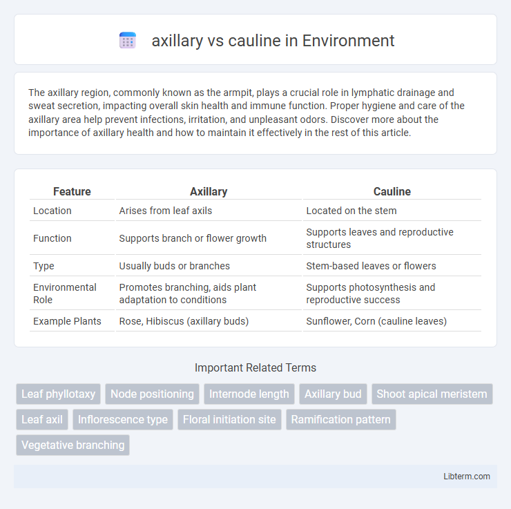 cauline vs axillary in Environment - What is The Difference?