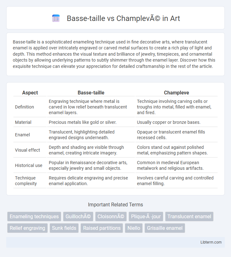 Champlevé vs Basse-taille in Art - What is The Difference?