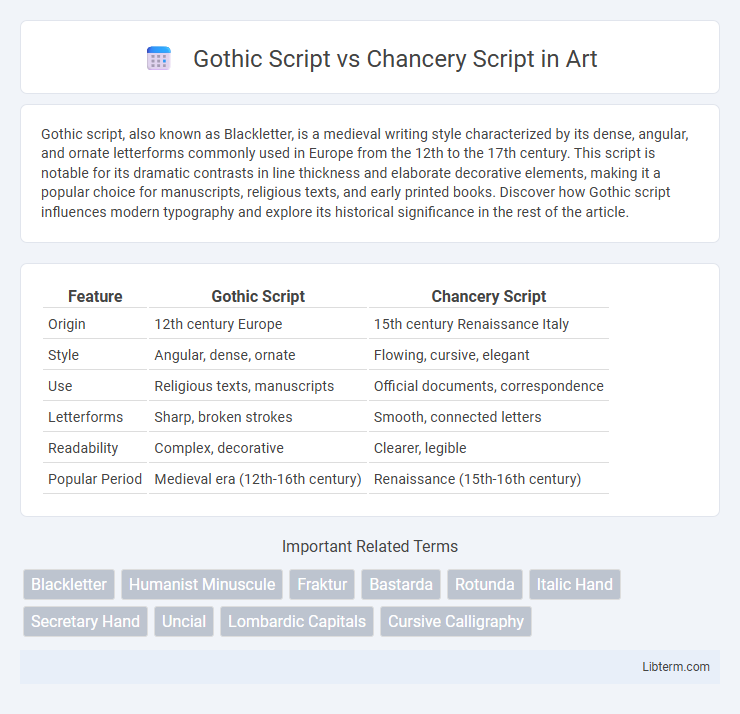 Chancery Script vs Gothic Script in Art - What is The Difference?