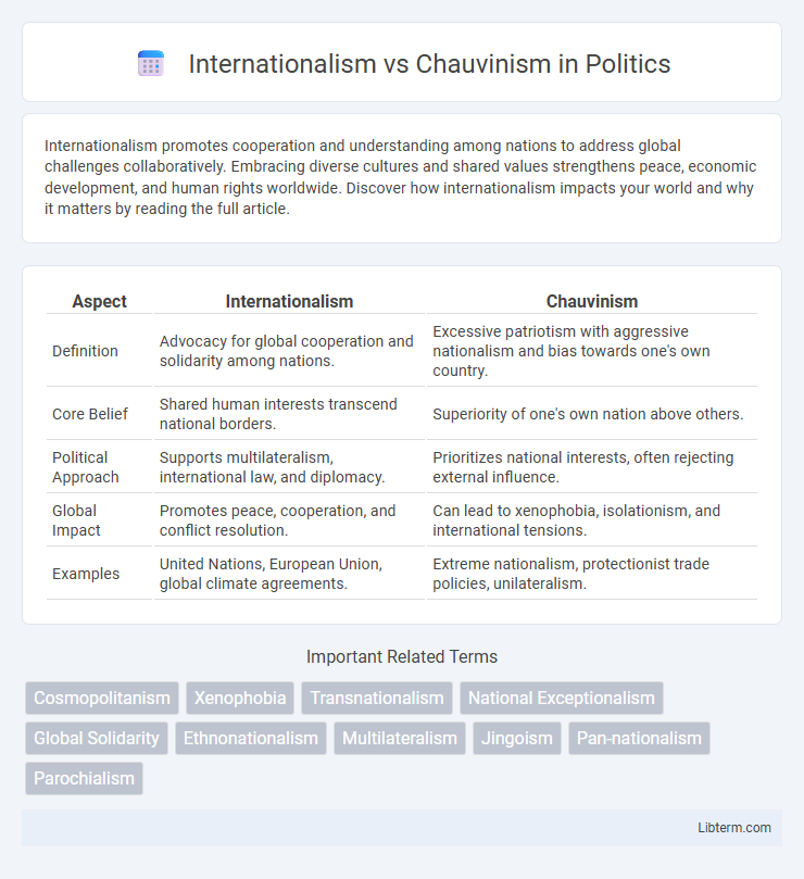 Chauvinism vs Internationalism in Politics - What is The Difference?