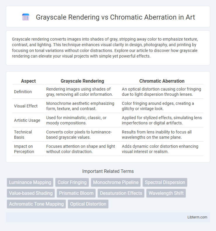 Chromatic Aberration vs Grayscale Rendering in Art - What is The Difference?