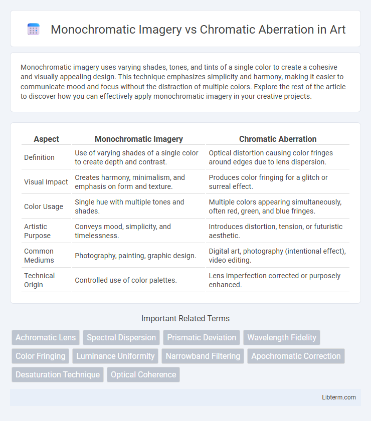 Chromatic Aberration vs Monochromatic Imagery in Art - What is The Difference?