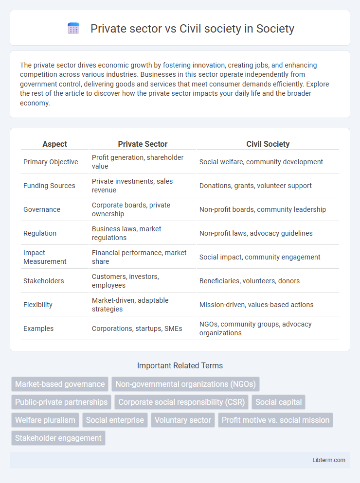 Civil society vs Private sector in Society - What is The Difference?