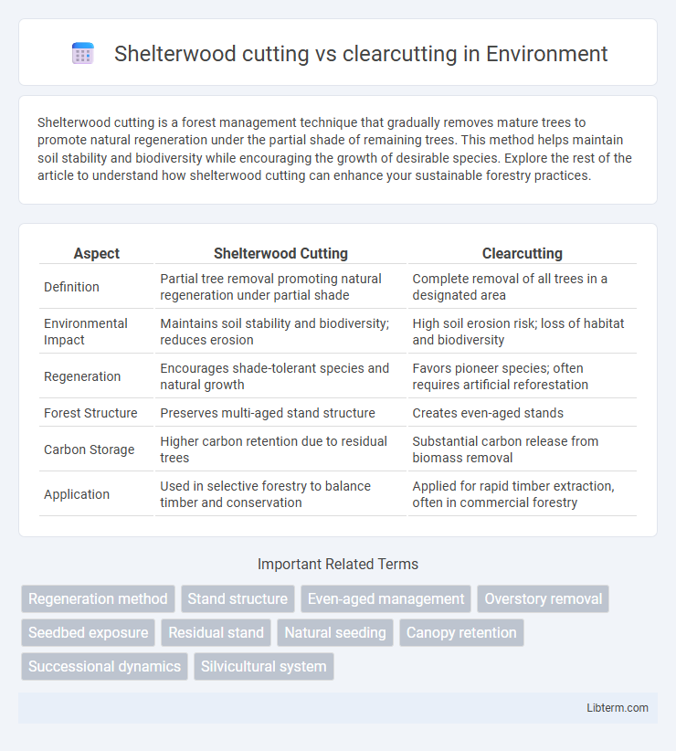 clearcutting vs Shelterwood cutting in Environment - What is The Difference?