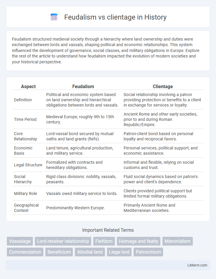 clientage vs Feudalism in History - What is The Difference?