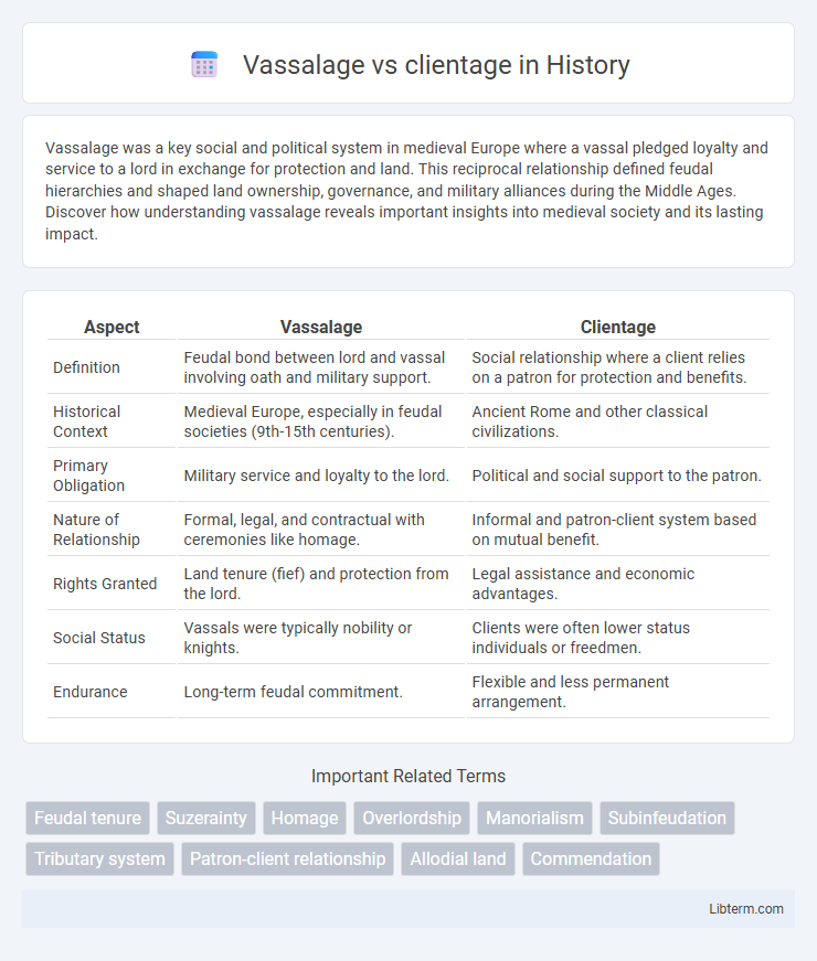 clientage vs Vassalage in History - What is The Difference?