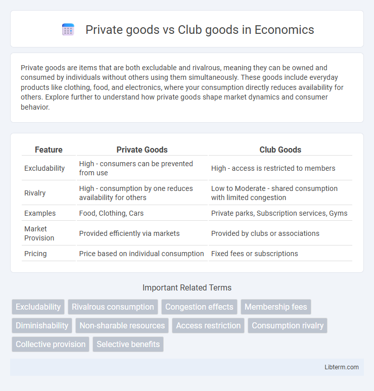Club goods vs Private goods in Economics - What is The Difference?