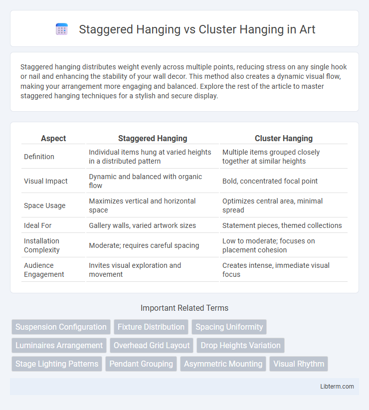 Cluster Hanging vs Staggered Hanging in Art - What is The Difference?