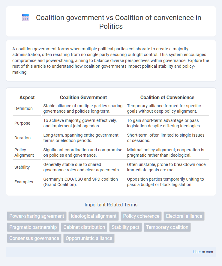 Coalition of convenience vs Coalition government in Politics - What is The Difference?