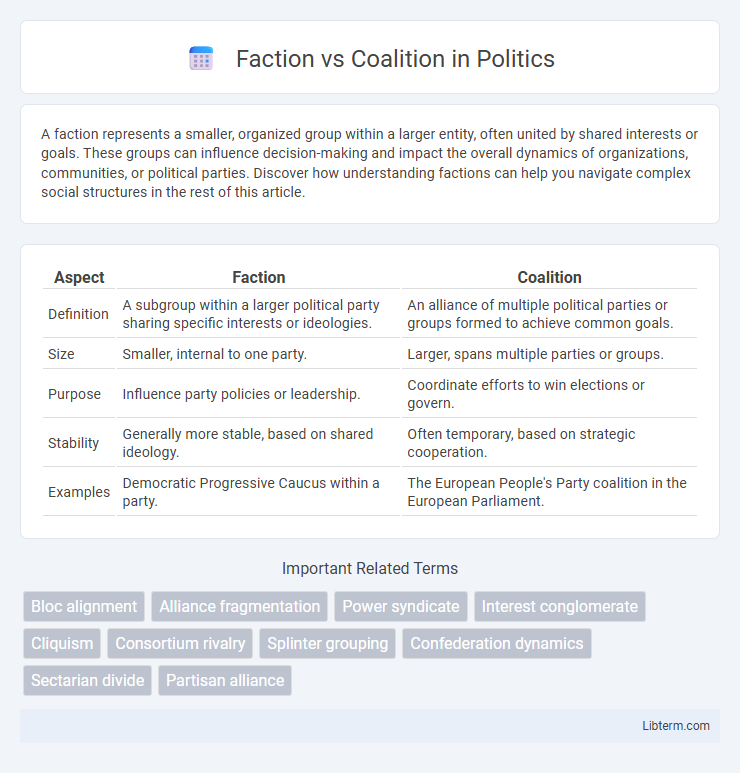 Coalition vs Faction in Politics - What is The Difference?
