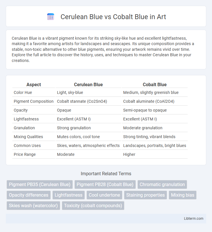 Cobalt Blue vs Cerulean Blue in Art - What is The Difference?