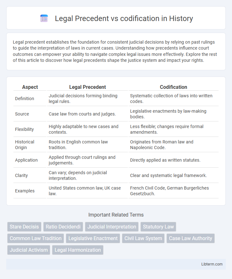 codification vs Legal Precedent in History - What is The Difference?