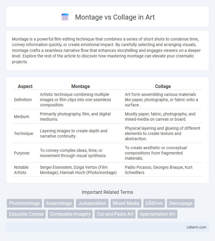 Collage vs Montage in Art - What is The Difference?