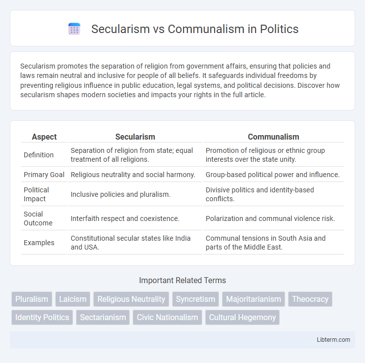Communalism vs Secularism in Politics - What is The Difference?