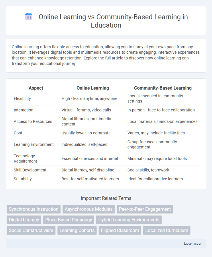 Community-Based Learning vs Online Learning in Education - What is The Difference?