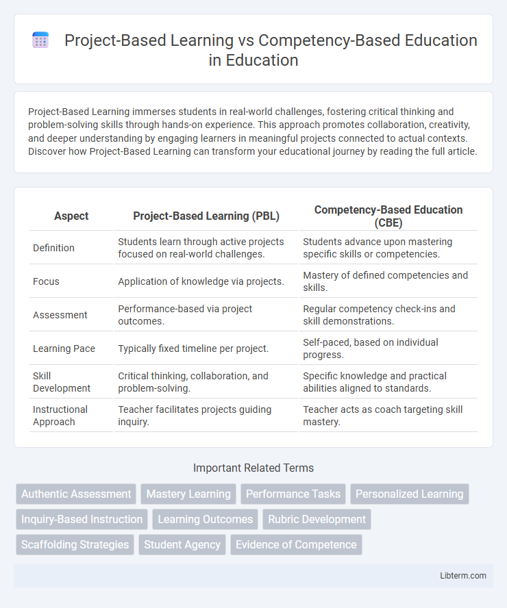 Competency-Based Education vs Project-Based Learning in Education - What is The Difference?