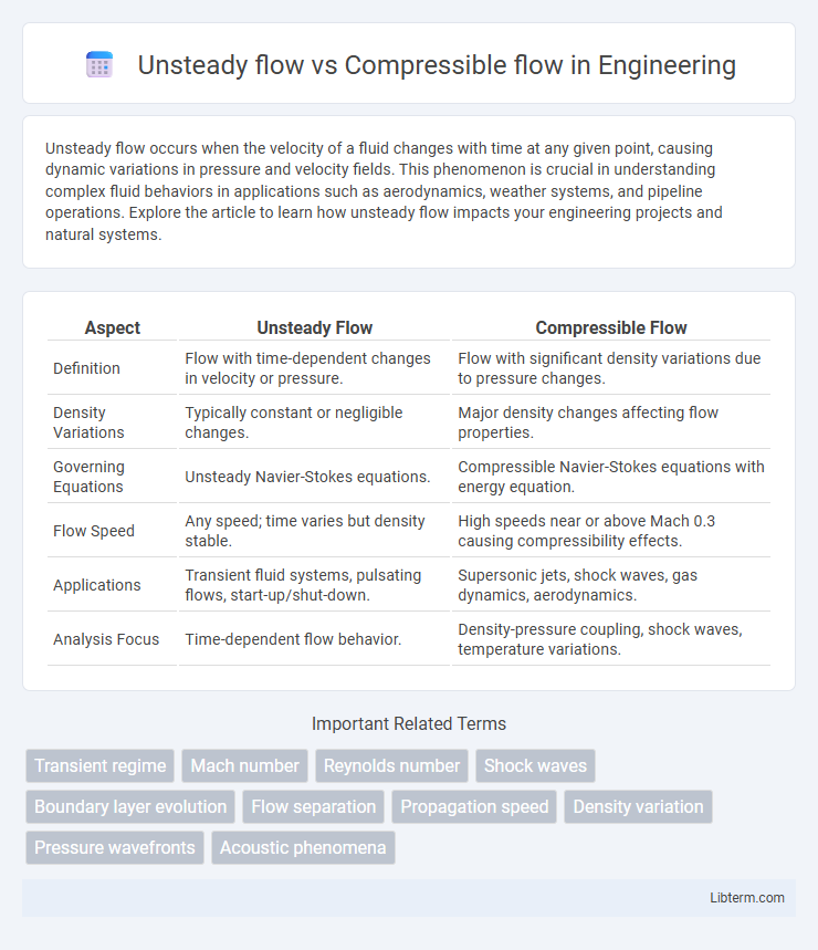 Compressible flow vs Unsteady flow in Engineering - What is The Difference?