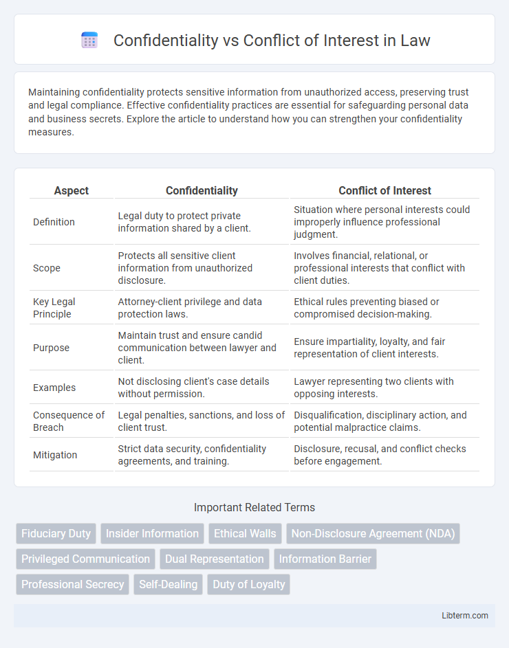 Conflict of Interest vs Confidentiality in Law - What is The Difference?