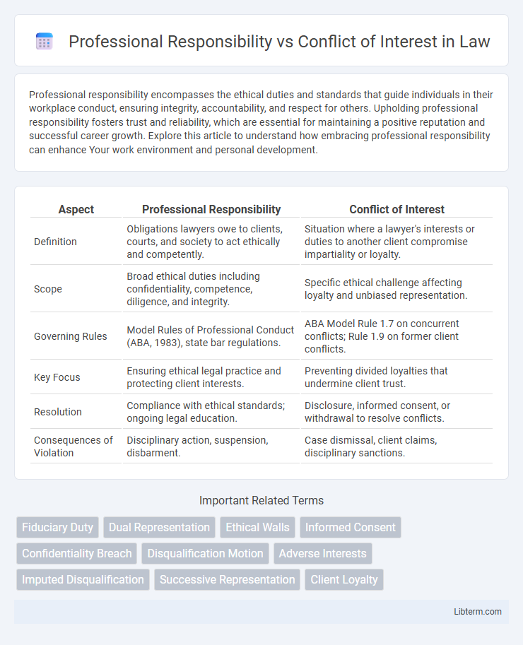 Conflict of Interest vs Professional Responsibility in Law - What is The Difference?