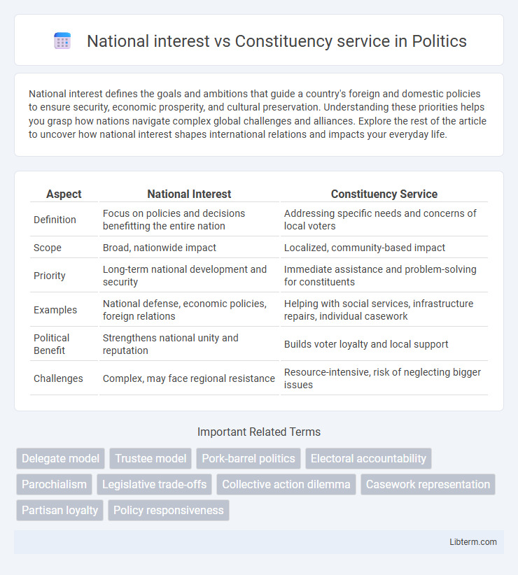 Constituency service vs National interest in Politics - What is The Difference?