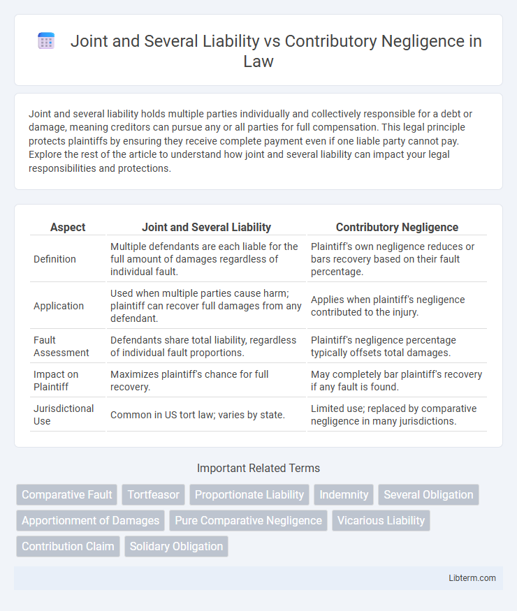 Contributory Negligence vs Joint and Several Liability in Law - What is The Difference?