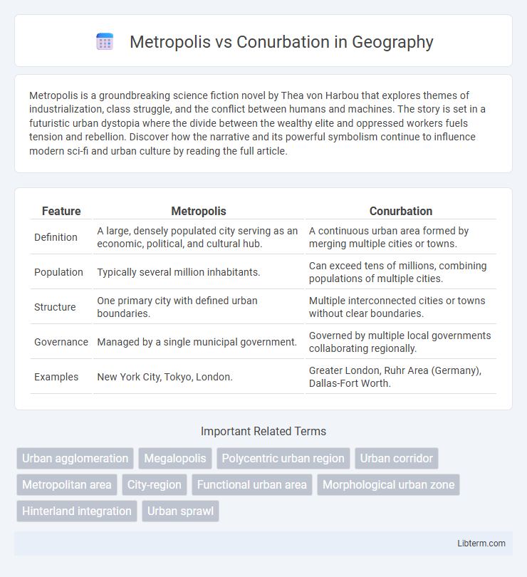 Conurbation vs Metropolis in Geography - What is The Difference?