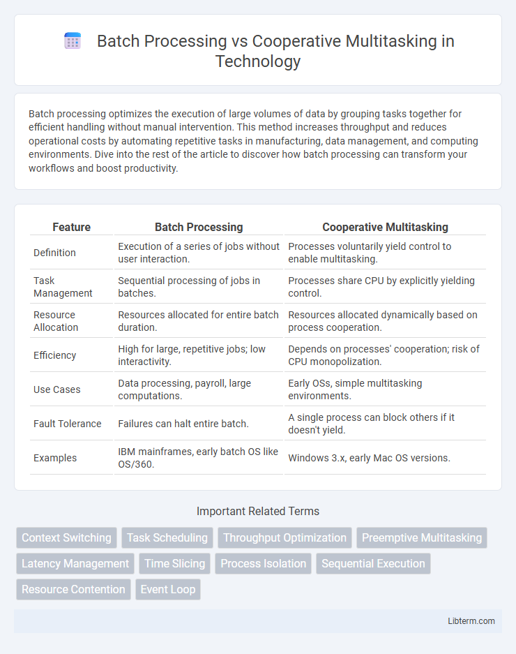 Cooperative Multitasking vs Batch Processing in Technology - What is The Difference?