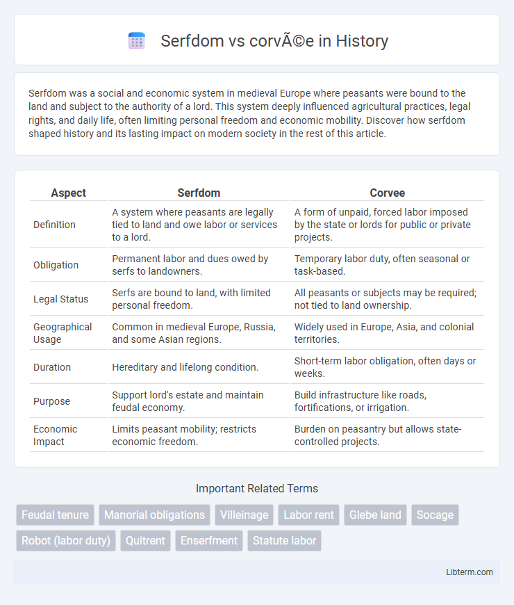 corvée vs Serfdom in History - What is The Difference?