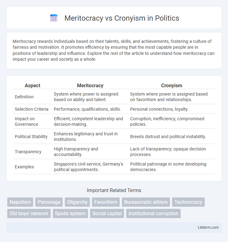 Cronyism vs Meritocracy in Politics - What is The Difference?