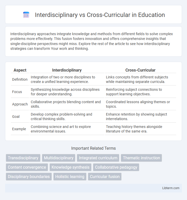 Cross-Curricular vs Interdisciplinary in Education - What is The Difference?