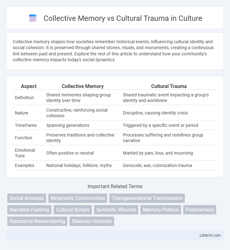 Cultural Trauma vs Collective Memory in Culture - What is The Difference?