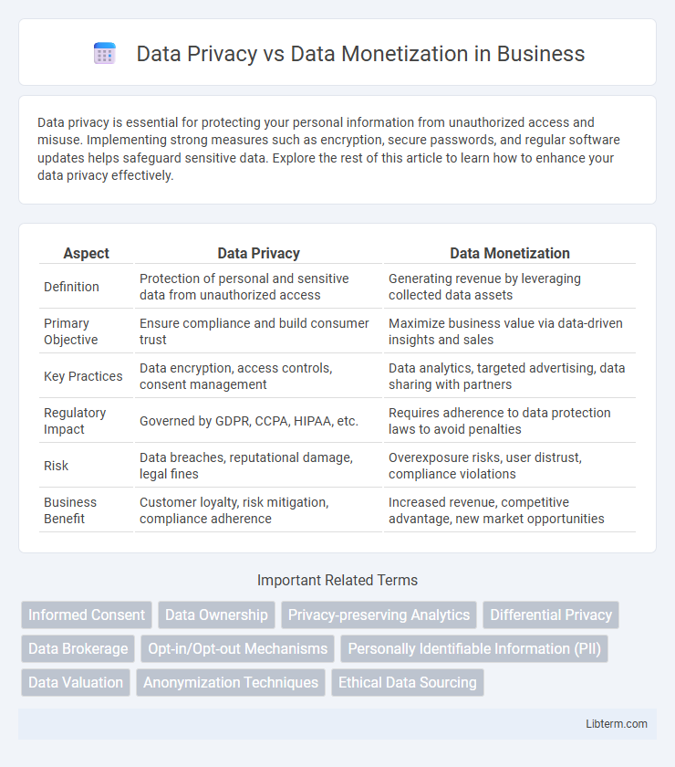 Data Monetization vs Data Privacy in Business - What is The Difference?