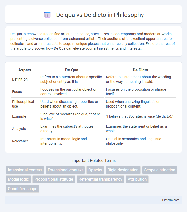 De dicto vs De qua in Philosophy - What is The Difference?