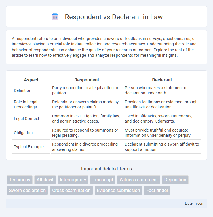 Declarant vs Respondent in Law - What is The Difference?