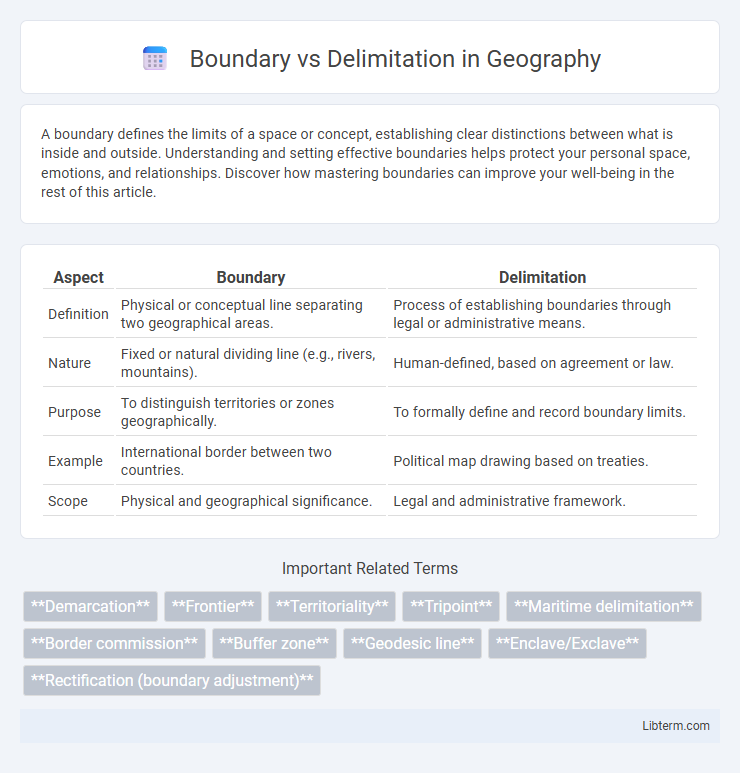 Delimitation vs Boundary in Geography - What is The Difference?