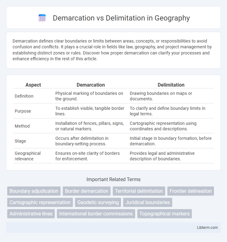Delimitation vs Demarcation in Geography - What is The Difference?