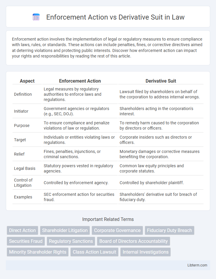 Derivative Suit vs Enforcement Action in Law - What is The Difference?