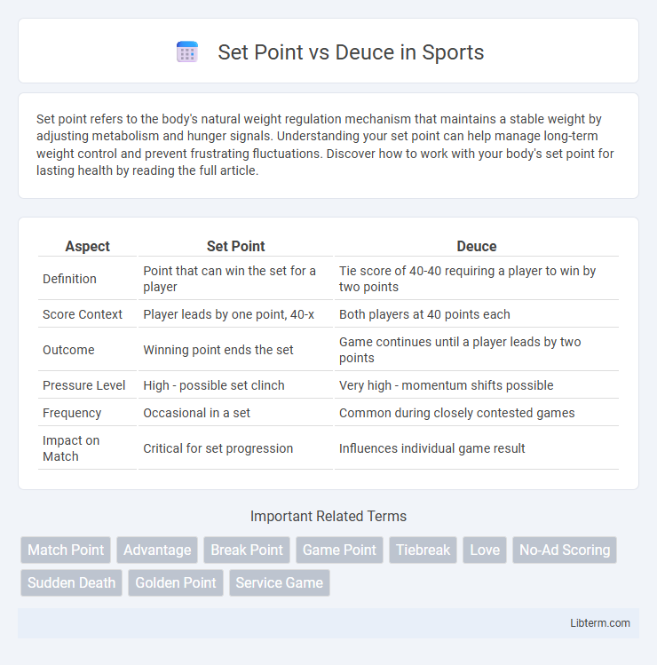 Deuce vs Set Point in Sports - What is The Difference?