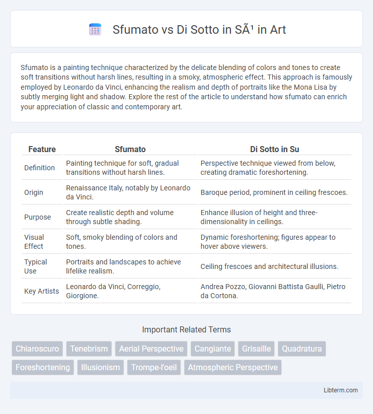 Di Sotto in Sù vs Sfumato in Art - What is The Difference?